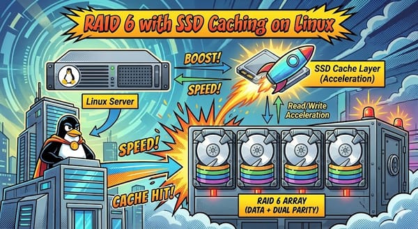 RAID 6 logiciel accéléré Linux